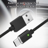 Кабел за зареждане 3в1 с магнит и LED светлина Magnetic Cable